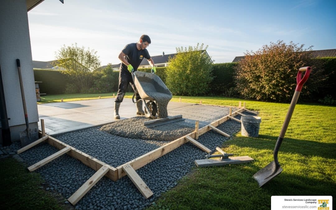 How to Lay a Concrete Patio Slab Without Getting Stuck