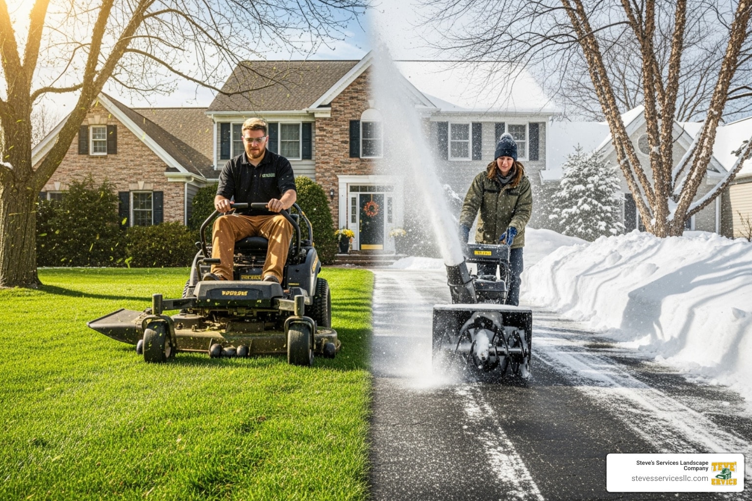 Simplify Your Seasons: Why Bundle Snow Removal with Lawn Care Services?