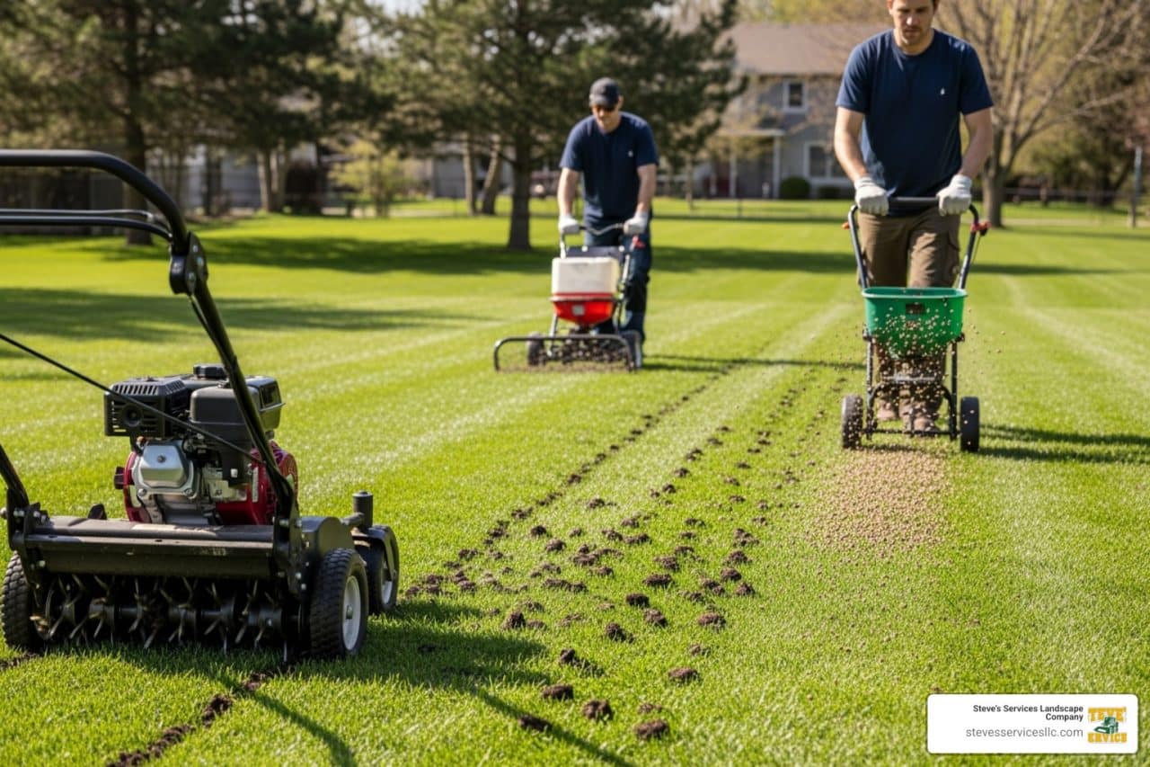 Aeration Overseeding and Fertilizing: Perfect 2025 Lawn