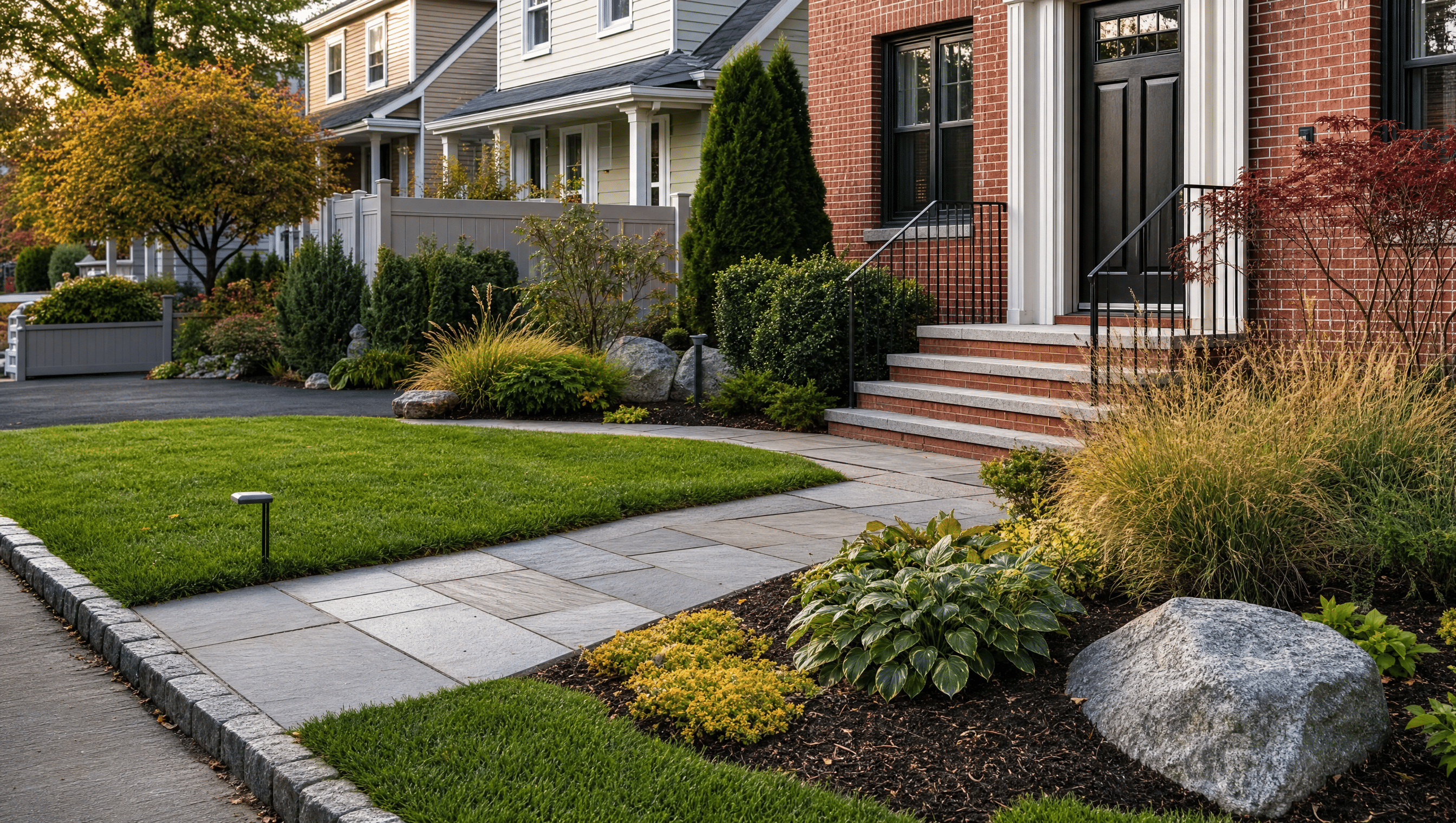 Low-Maintenance Front Yard Landscaping Ideas for Greater Boston Low-Maintenance Front Yard Landscaping Ideas for Greater Boston